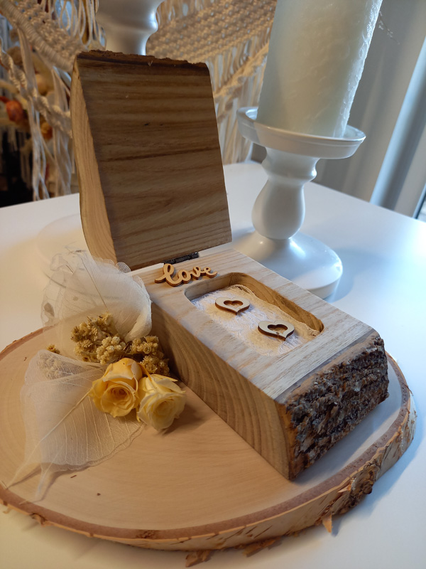 Holz Kunsthandwerk Etui Schatulle