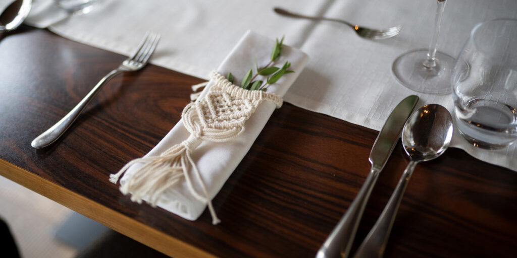 Deko Tisch Besteck Stoff